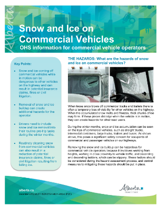 Picture of Snow and Ice on Commercial Vehicles
