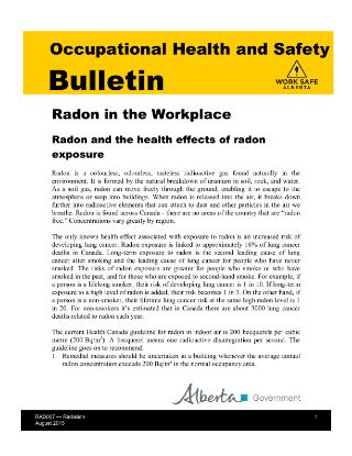 Picture of Radon in the Workplace