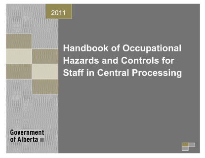 Picture of Handbook of Occupational Hazards and Controls for Staff in Central Processing