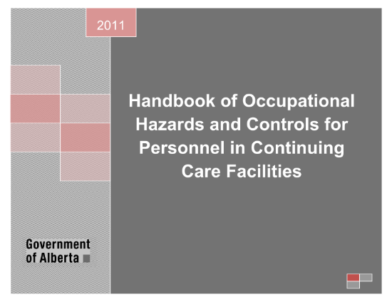 Picture of Handbook of Occupational Hazards and Controls for Personnel in Continuing Care Facilities