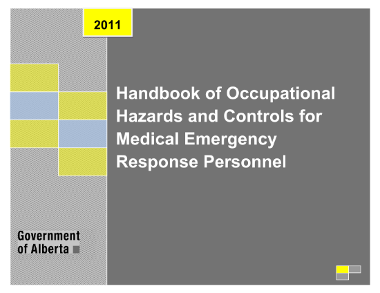 Picture of Handbook of Occupational Hazards and Controls for Medical Emergency Response Personnel