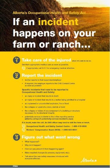 Picture of If an incident happens on your farm or ranch...