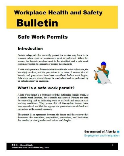 Picture of Safe Work Permits