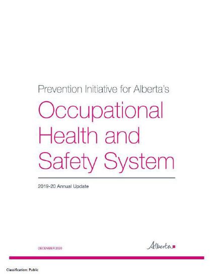 Picture of Prevention Initiative for Alberta's Occupational Health and Safety System: 2019-20 annual update
