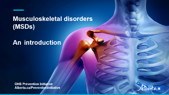 Picture of MSD video 1: Introduction to musculoskeletal disorders