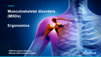 Picture of MSD video 5: Ergonomic controls for musculoskeletal disorder prevention