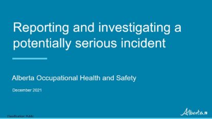 Picture of Reporting and investigating a potentially serious incident - webinar
