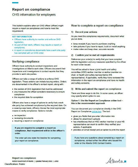 Picture of Report on compliance