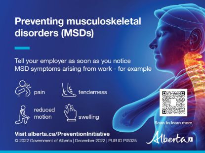 Picture of Preventing musculoskeletal disorders: Postcard 1, full colour