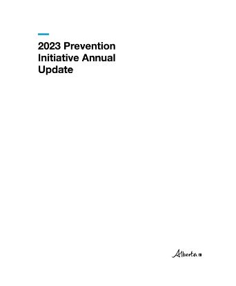 Picture of 2023 Prevention Initiative Annual Update
