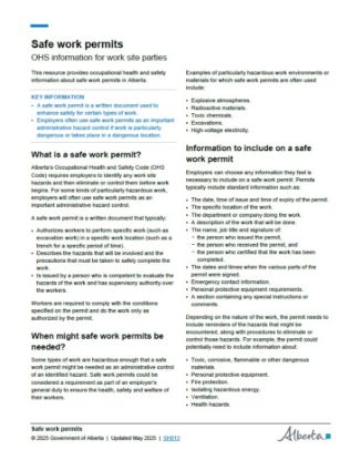 Picture of Safe work permits