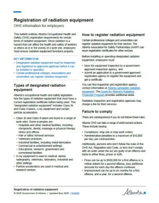 Picture of Registration of radiation equipment