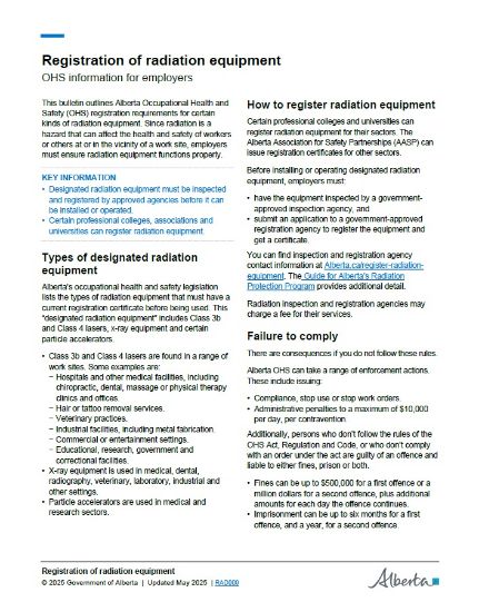 Picture of Registration of radiation equipment